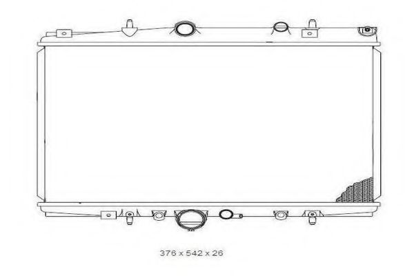 ORDONEZ 2065013 Радиатор, охлаждение двигателя 