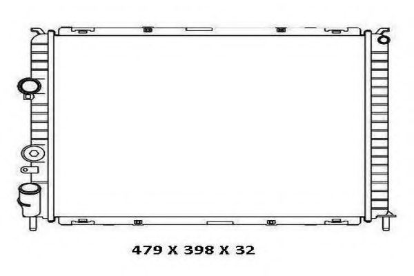 ORDONEZ 2065014 Радиатор, охлаждение двигателя 