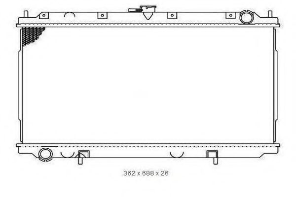 ORDONEZ 2065017 Радиатор, охлаждение двигателя 