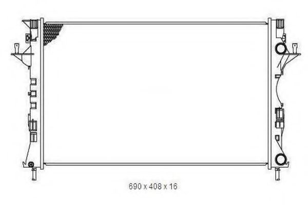 ORDONEZ 2065026 Радиатор, охлаждение двигателя для RENAULT LAGUNA II (Рено Лагуна 2) ORDONEZ 2065026 Радиатор, охлаждение двигателя для RENAULT LAGUNA II (Рено Лагуна 2)
