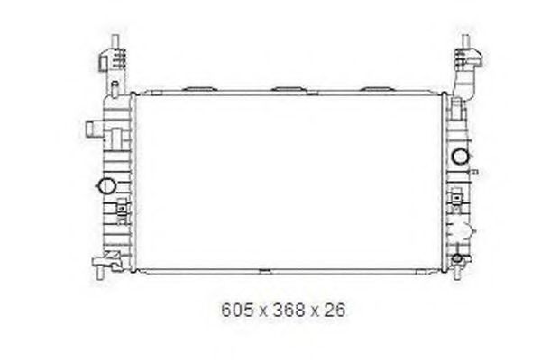 ORDONEZ 2065050 Радиатор, охлаждение двигателя 