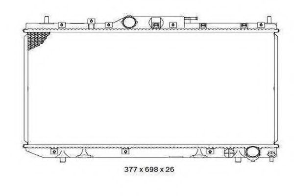 ORDONEZ 2065055 Радиатор, охлаждение двигателя 