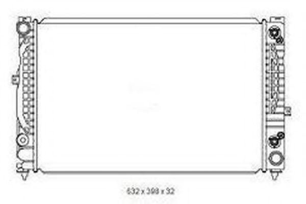 ORDONEZ 2065058 Радиатор, охлаждение двигателя 