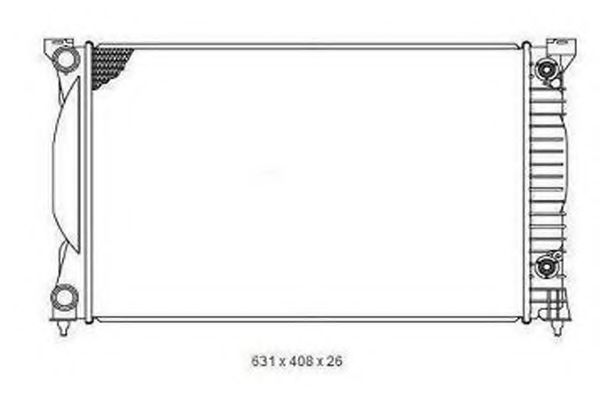 ORDONEZ 2065060 Радиатор, охлаждение двигателя 