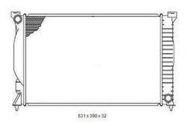 ORDONEZ 2065062 Радиатор, охлаждение двигателя 