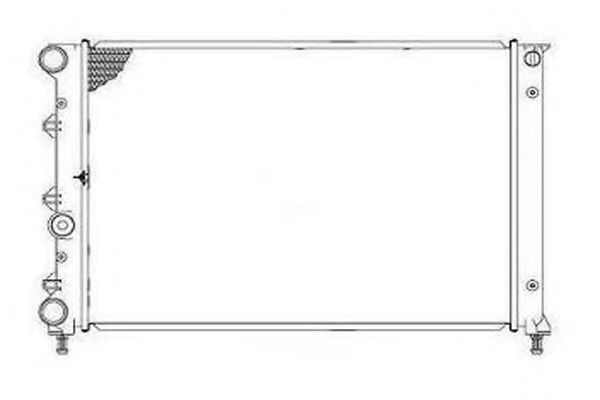 ORDONEZ 2065068 Радиатор, охлаждение двигателя 