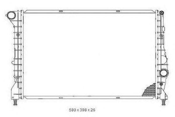 ORDONEZ 2065069 Радиатор, охлаждение двигателя 