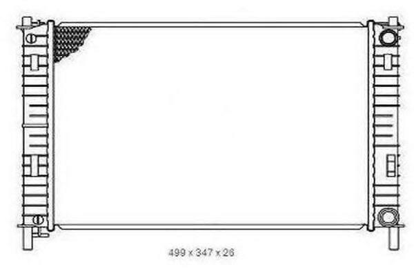 ORDONEZ 2065072 Радиатор, охлаждение двигателя 