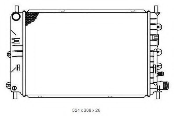ORDONEZ 2065075 Радиатор, охлаждение двигателя 