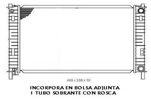 ORDONEZ 2065079 Радиатор, охлаждение двигателя 