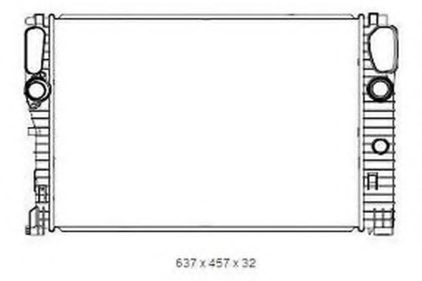 ORDONEZ 2065082 Радиатор, охлаждение двигателя 