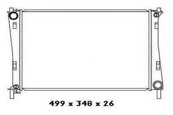 ORDONEZ 2065083 Радиатор, охлаждение двигателя 