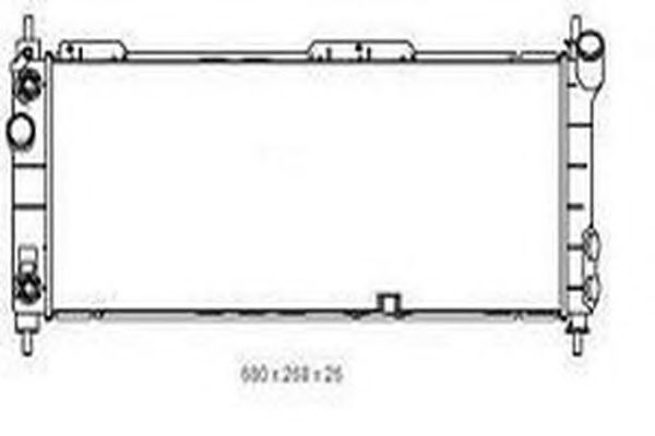 ORDONEZ 2065085 Радиатор, охлаждение двигателя 