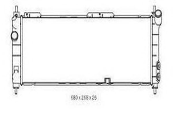 ORDONEZ 2065086 Радиатор, охлаждение двигателя 