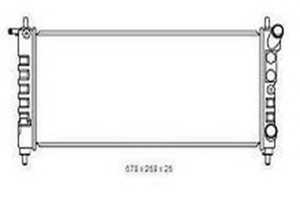 ORDONEZ 2065087 Радиатор, охлаждение двигателя 