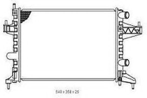 ORDONEZ 2065088 Радиатор, охлаждение двигателя 