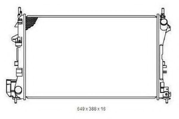 ORDONEZ 2065089 Радиатор, охлаждение двигателя 