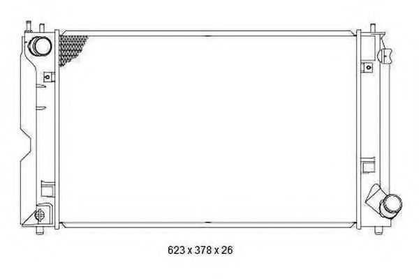 ORDONEZ 2065109 Радиатор, охлаждение двигателя для TOYOTA (Тойота/тоета) ORDONEZ 2065109 Радиатор, охлаждение двигателя для TOYOTA (Тойота/тоета)