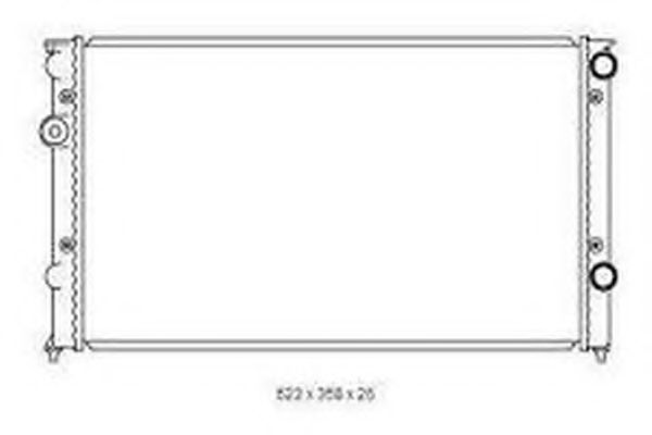 ORDONEZ 2065115 Радиатор, охлаждение двигателя для VOLKSWAGEN VENTO (Фольксваген Венто) ORDONEZ 2065115 Радиатор, охлаждение двигателя для VOLKSWAGEN VENTO (Фольксваген Венто)