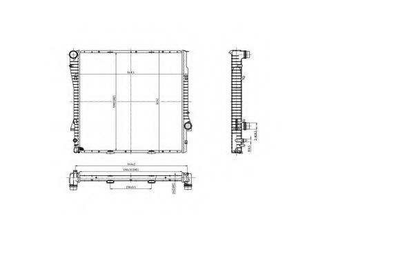 ORDONEZ 2066064 Радиатор, охлаждение двигателя для BMW (Бмв) ORDONEZ 2066064 Радиатор, охлаждение двигателя для BMW (Бмв)