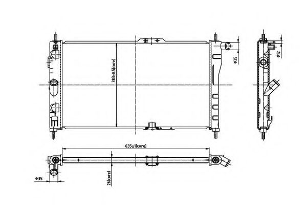 ORDONEZ 2066075 Радиатор, охлаждение двигателя для DAEWOO (Дэу) ORDONEZ 2066075 Радиатор, охлаждение двигателя для DAEWOO (Дэу)