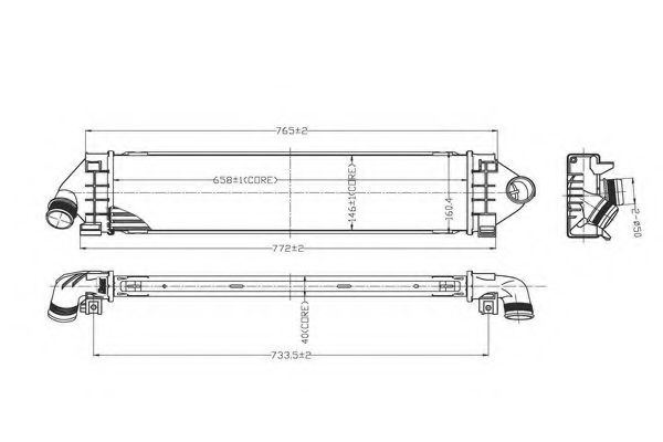 ORDONEZ 2066573 Интеркулер для FORD S-MAX (Форд S макс) ORDONEZ 2066573 Интеркулер для FORD S-MAX (Форд S макс)