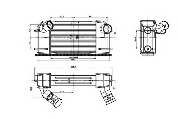ORDONEZ 2066574 Интеркулер для LAND ROVER DEFENDER (Ленд ровер/лэнд ровер Дэфэндэр) ORDONEZ 2066574 Интеркулер для LAND ROVER DEFENDER (Ленд ровер/лэнд ровер Дэфэндэр)