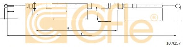 COFLE 10.4157 Трос, стояночная тормозная система для BMW (Бмв) COFLE 10.4157 Трос, стояночная тормозная система для BMW (Бмв)