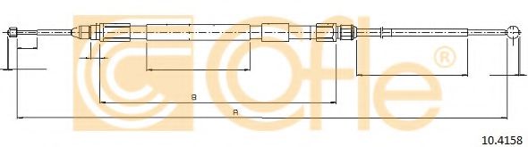 COFLE 10.4158 Трос, стояночная тормозная система для BMW (Бмв) COFLE 10.4158 Трос, стояночная тормозная система для BMW (Бмв)