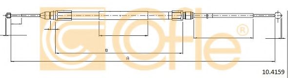 COFLE 10.4159 Трос, стояночная тормозная система для BMW (Бмв) COFLE 10.4159 Трос, стояночная тормозная система для BMW (Бмв)