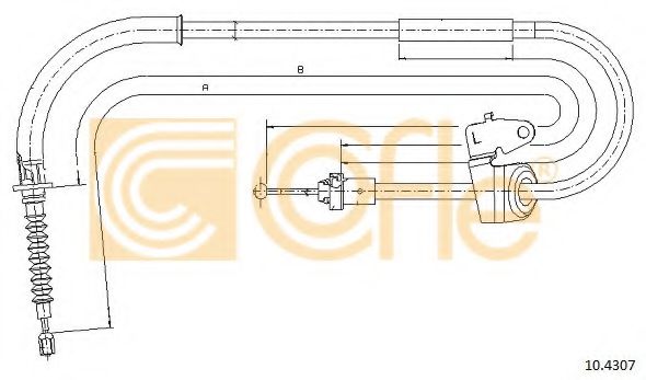 COFLE 10.4307 Трос, стояночная тормозная система для MINI MINI CLUBMAN (Мини Мини клабмэн) COFLE 10.4307 Трос, стояночная тормозная система для MINI MINI CLUBMAN (Мини Мини клабмэн)