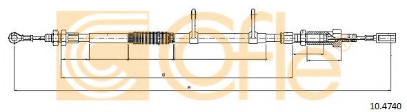 COFLE 10.4740 Трос, стояночная тормозная система для FIAT DUCATO (Фиат Дукато) COFLE 10.4740 Трос, стояночная тормозная система для FIAT DUCATO (Фиат Дукато)