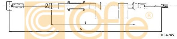 COFLE 10.4745 Трос, стояночная тормозная система для FIAT DUCATO (Фиат Дукато) COFLE 10.4745 Трос, стояночная тормозная система для FIAT DUCATO (Фиат Дукато)