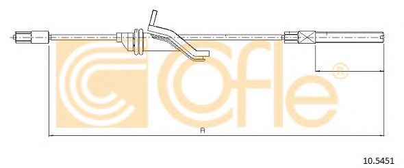 COFLE 10.5451 Трос, стояночная тормозная система для FORD KUGA I (Форд Куга 1) COFLE 10.5451 Трос, стояночная тормозная система для FORD KUGA I (Форд Куга 1)
