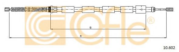 COFLE 10.602 Трос, стояночная тормозная система для PEUGEOT (Пежо) COFLE 10.602 Трос, стояночная тормозная система для PEUGEOT (Пежо)
