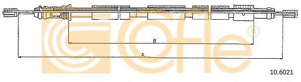 COFLE 10.6021 Трос, стояночная тормозная система для PEUGEOT (Пежо) COFLE 10.6021 Трос, стояночная тормозная система для PEUGEOT (Пежо)