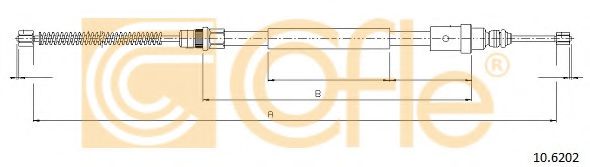 COFLE 10.6202 Трос, стояночная тормозная система для PEUGEOT (Пежо) COFLE 10.6202 Трос, стояночная тормозная система для PEUGEOT (Пежо)