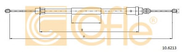 COFLE 10.6213 Трос, стояночная тормозная система для PEUGEOT (Пежо) COFLE 10.6213 Трос, стояночная тормозная система для PEUGEOT (Пежо)