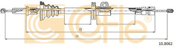COFLE 10.8062 Трос, стояночная тормозная система для VOLVO (Вольво) COFLE 10.8062 Трос, стояночная тормозная система для VOLVO (Вольво)
