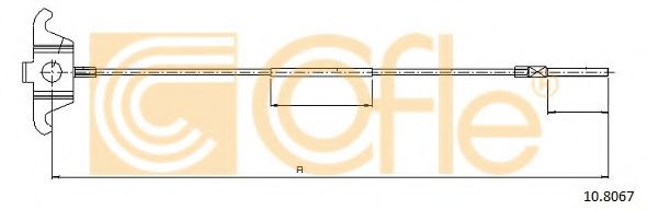 COFLE 10.8067 Трос, стояночная тормозная система для VOLVO (Вольво) COFLE 10.8067 Трос, стояночная тормозная система для VOLVO (Вольво)