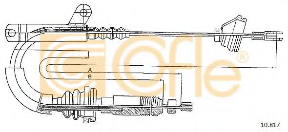 COFLE 10.817 Трос, стояночная тормозная система для VOLVO (Вольво) COFLE 10.817 Трос, стояночная тормозная система для VOLVO (Вольво)