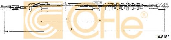 COFLE 10.8182 Трос, стояночная тормозная система для VOLVO (Вольво) COFLE 10.8182 Трос, стояночная тормозная система для VOLVO (Вольво)