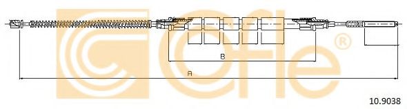 COFLE 10.9038 Трос, стояночная тормозная система для SKODA (Шкода) COFLE 10.9038 Трос, стояночная тормозная система для SKODA (Шкода)