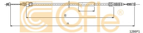 COFLE 1286P1 Тросик замка капота 