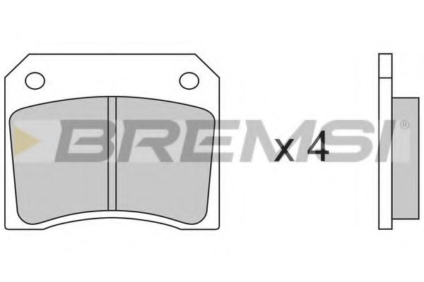 BREMSI BP2005 Тормозные колодки для DAIMLER (Даймлер) BREMSI BP2005 Тормозные колодки для DAIMLER (Даймлер)