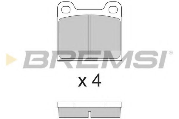 BREMSI BP2009 Тормозные колодки для AUDI 100 (Ауди 100) BREMSI BP2009 Тормозные колодки для AUDI 100 (Ауди 100)