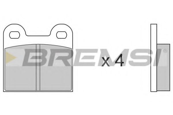 BREMSI BP2010 Тормозные колодки для OPEL OLYMPIA A (Опель Олъмпиа а) BREMSI BP2010 Тормозные колодки для OPEL OLYMPIA A (Опель Олъмпиа а)