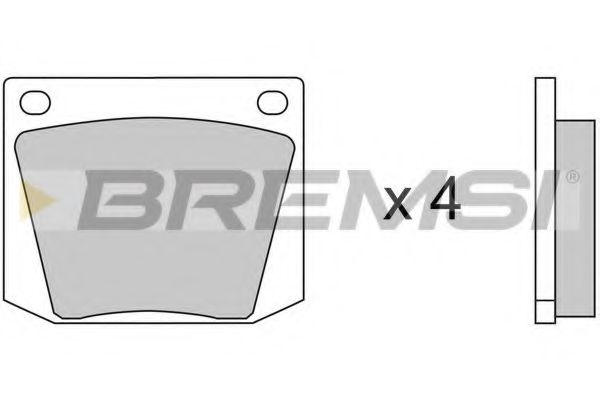 BREMSI BP2031 Тормозные колодки для FORD (Форд) BREMSI BP2031 Тормозные колодки для FORD (Форд)