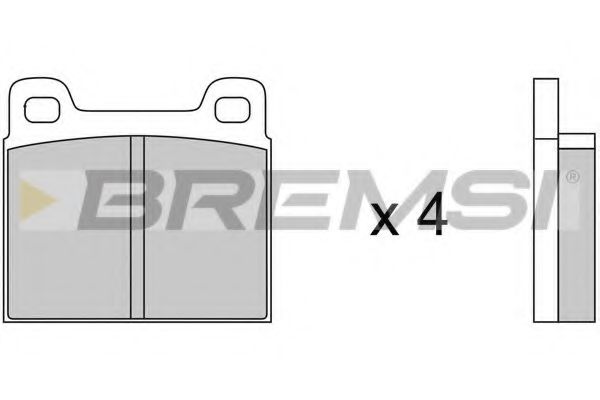 BREMSI BP2036 Тормозные колодки для AUDI 100 (Ауди 100) BREMSI BP2036 Тормозные колодки для AUDI 100 (Ауди 100)