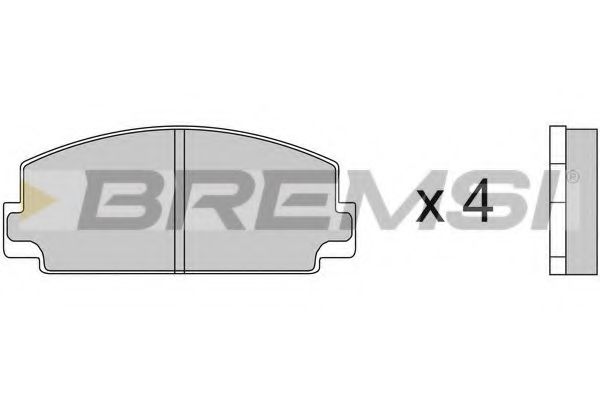 BREMSI BP2077 Тормозные колодки для MITSUBISHI GALANT (Митсубиши/митсубиси Галант) BREMSI BP2077 Тормозные колодки для MITSUBISHI GALANT (Митсубиши/митсубиси Галант)